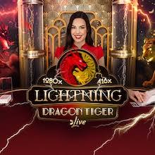Lightning Dragon Tiger slot visual from Evolution available on begamestar.org