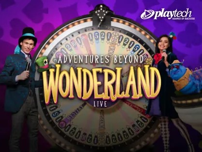 Official Live Shows logo: Adventures Beyond Wonderland Live by Playtech at Begamestar